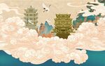 新中式背景墙  