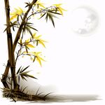 竹子与月亮