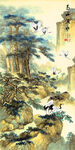 高山流水国画