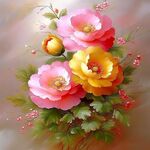 3d牡丹花卉