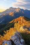 远山群山美景山峰自然