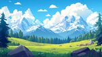 户外风景插画