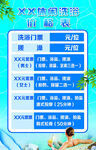洗浴价格牌