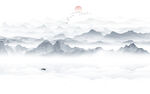 中式水墨画背景墙