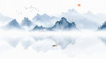 山水水墨画