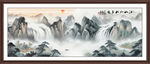流水生财挂画