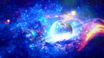 星空蓝色星空壁画 