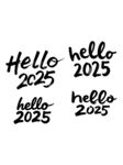 hello2025书法字