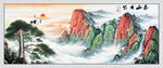 泰山日出国画