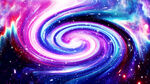 梦幻旋涡星空星云