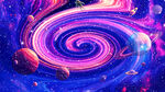 梦幻旋涡星空背景图