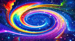 七彩旋涡星空吊顶