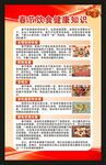 春节饮食健康知识海报