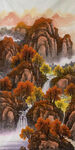 竖幅山水挂画