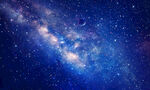 蓝色璀璨星空