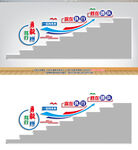 企业文化楼梯宣传墙