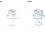 甜品 矢量图