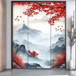 新中式红叶屏风
