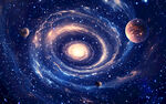 宇宙漩涡星空软膜背景图