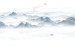 山水水墨画