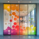 五彩玻璃隔断