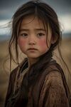 沙漠中的坚韧少女