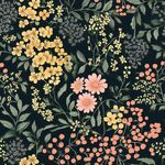 黑案花卉