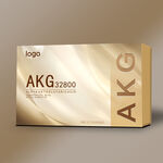 金色包装礼盒样机