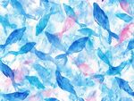 水彩绘群鱼梦幻图案