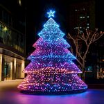 璀璨梦幻的户外圣诞树