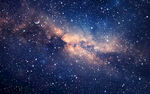 宇宙蓝色星空背景图
