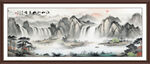 旭日东升国画