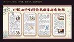 中医治疗妇科常见病健康宣传栏