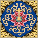 矢量图西番莲盒子彩绘