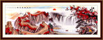 长城山水画