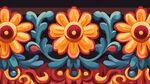 绚丽花卉装饰图案