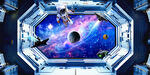 宇宙星空立体画