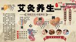 艾灸养生背景墙