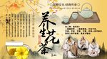 养生茶背景墙