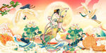 嫦娥奔月插画