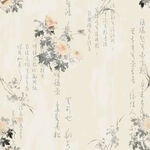中式水墨花卉图