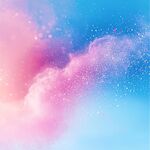 梦幻粉蓝渐变星空背景图