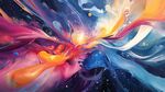 梦幻色彩流体艺术画面