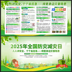 2025年防灾减灾日展板