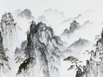 江山揽胜山水画