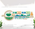 拒绝浪费食堂文化墙