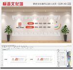 中国人民保险标语大气简约文化墙