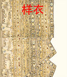精美刺绣样衣展示 复古花