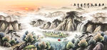 聚宝盆风水画