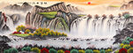 山水国画风景图